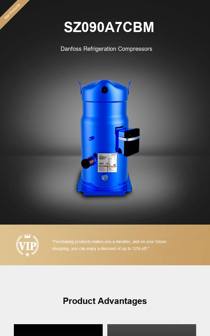 Danfoss Compressor SZ090A7CBM, technical parameters pdf, structure diagram